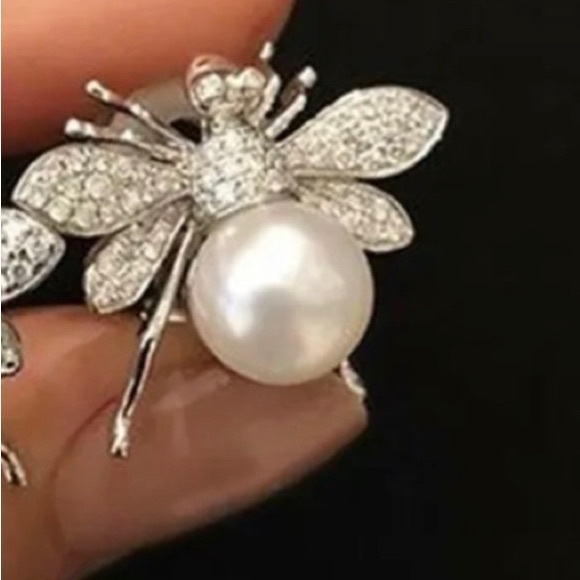 Fashion Bee 925 Silver Filled Party Stud Earring Women Cubic Zircon Jewelry - Picture 2 of 4